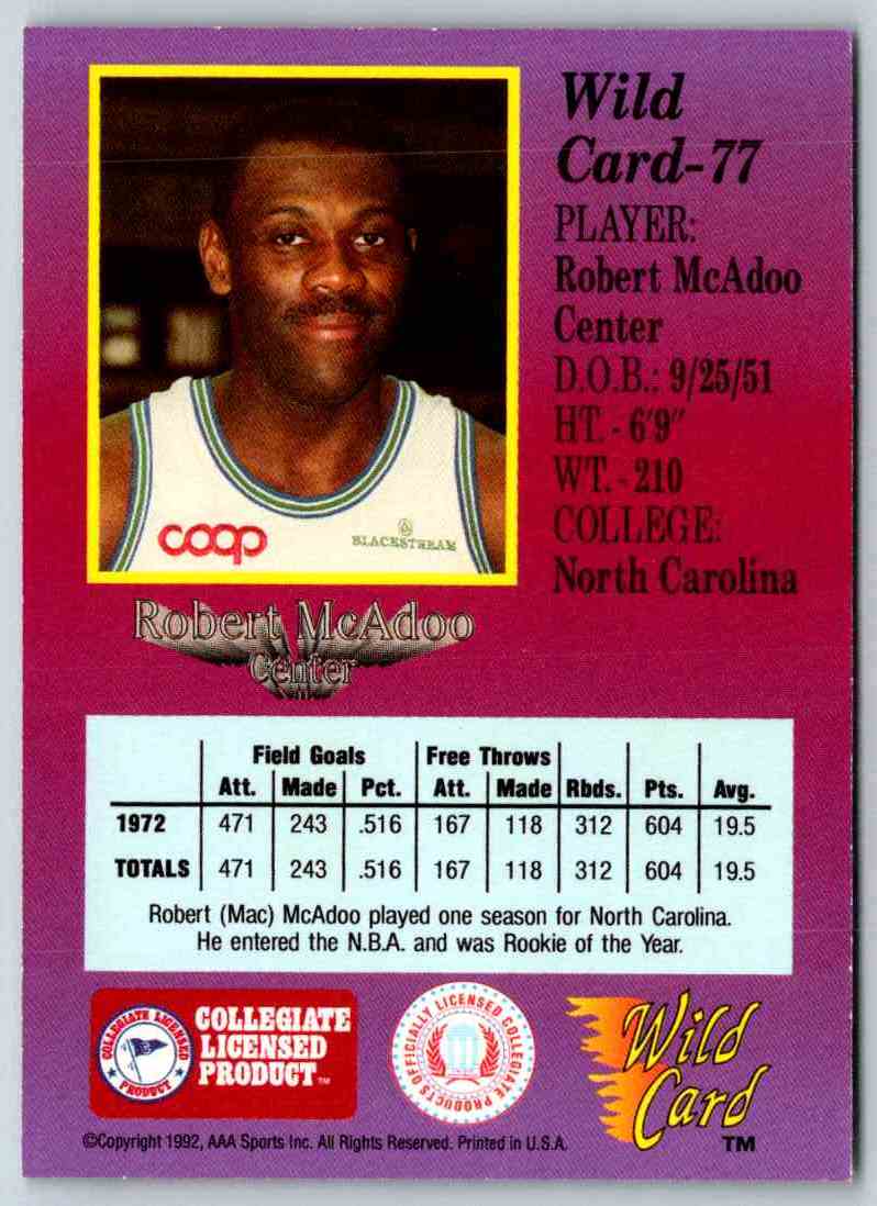 1991 WildCard Bob McAdoo