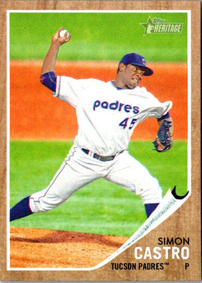 2011 Topps Heritage Minor League Simon Castro #77