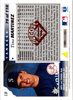 1996 Score Dugout Collection Series 2 Tino Martinez #79