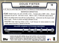 2012 Bowman Chrome Doug Fister #19