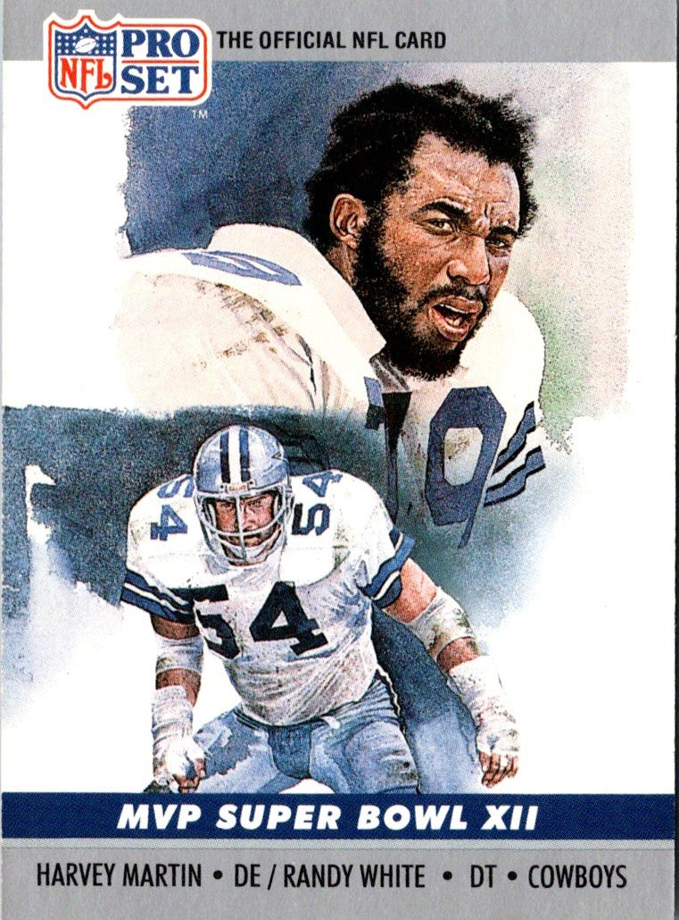 1990 Pro Set Super Bowl MVP Collectibles Harvey Martin/Randy White