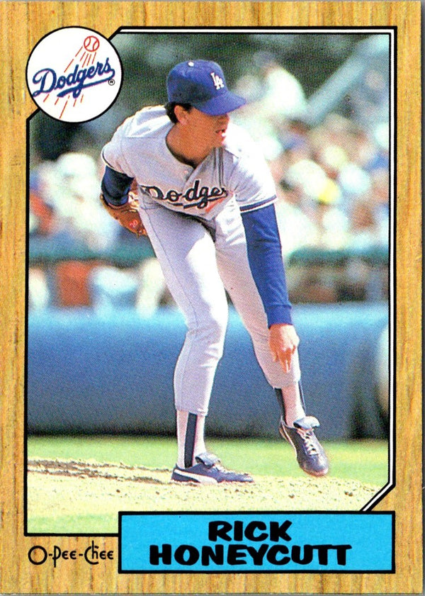1987 O-Pee-Chee Rick Honeycutt #167