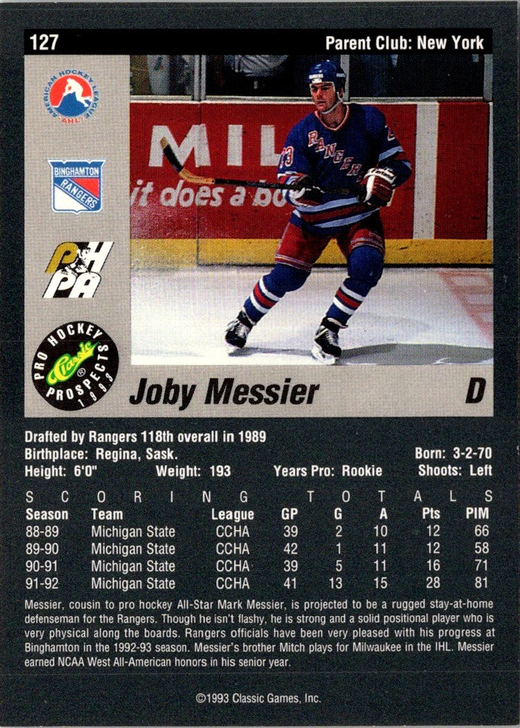 1993 Classic Pro Prospects Joby Messier