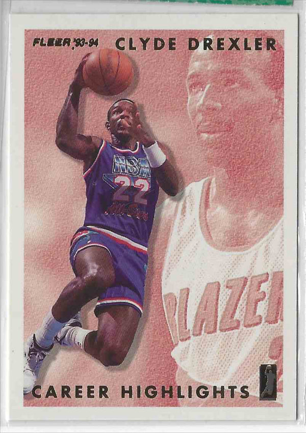 1993 Fleer Clyde Drexler #12 OF 12