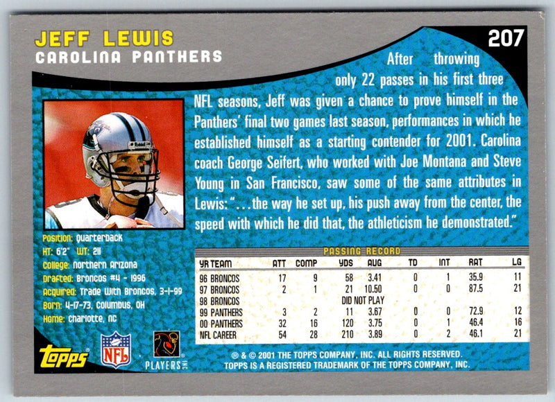 2001 Topps Jeff Lewis