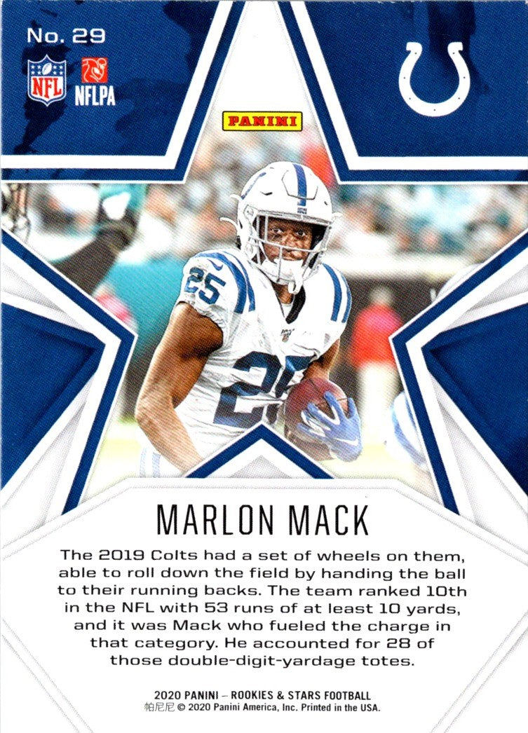 2019 Panini Absolute Marlon Mack