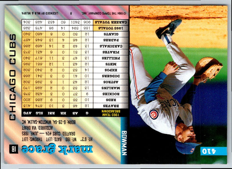 1994 Bowman Mark Grace