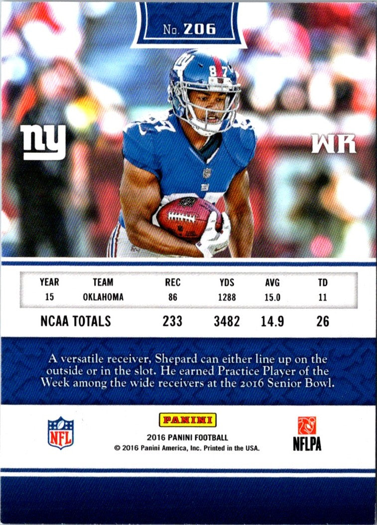 2016 Panini Sterling Shepard