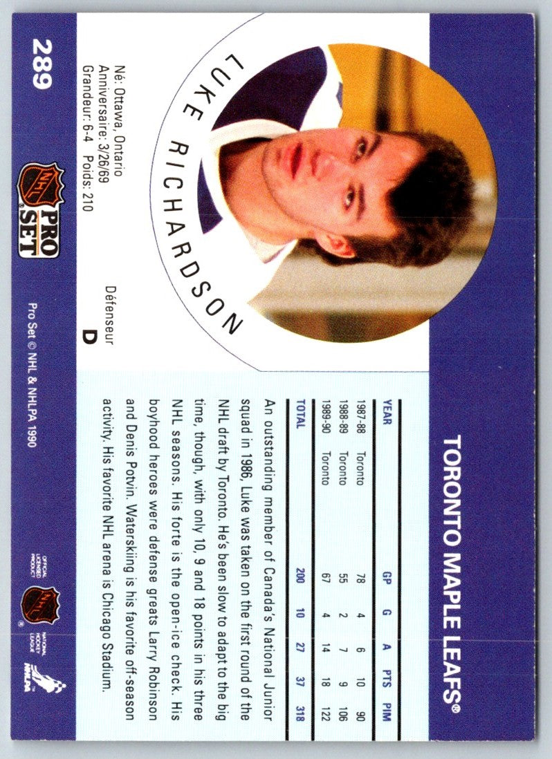 1990 Pro Set Luke Richardson