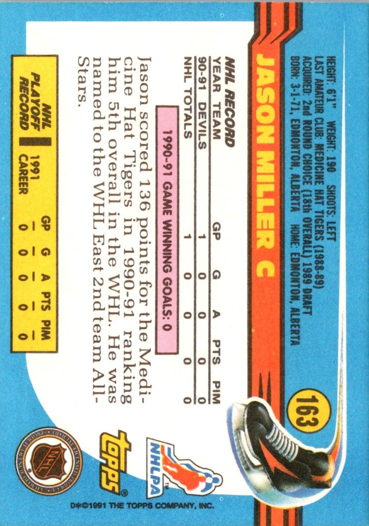 1991 Topps Jason Miller