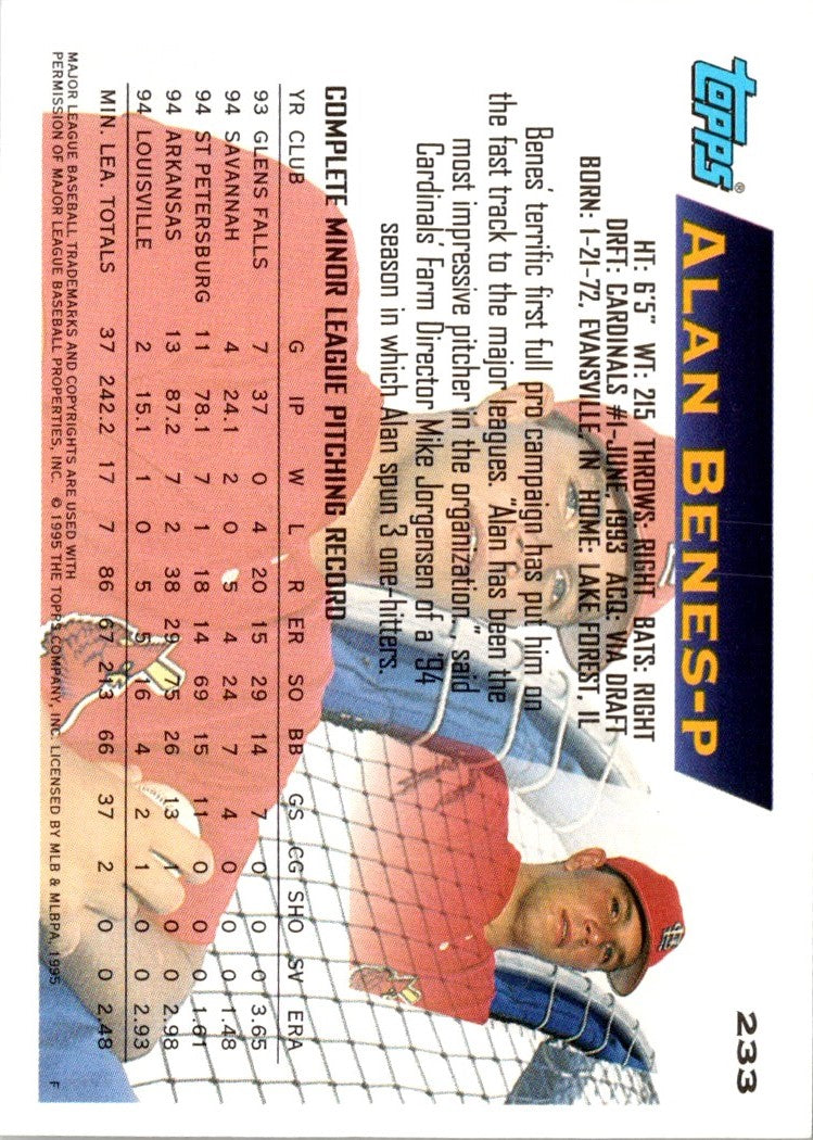 1995 Topps Alan Benes