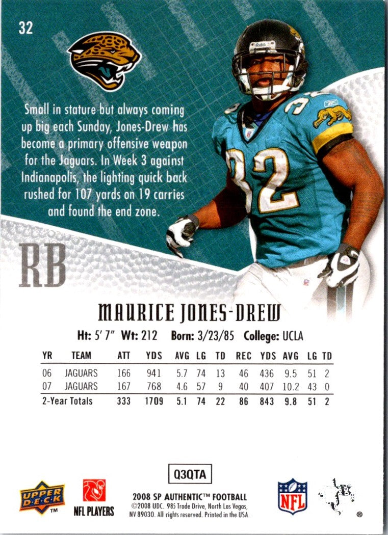 2008 SP Authentic Maurice Jones-Drew