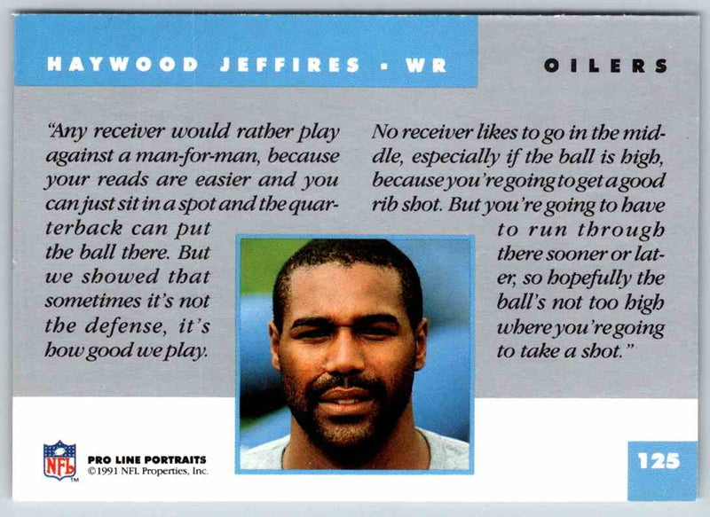 1991 ProLine Haywood Jeffires