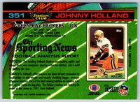1991 Topps Stadium Club Football Johnny Holland #351