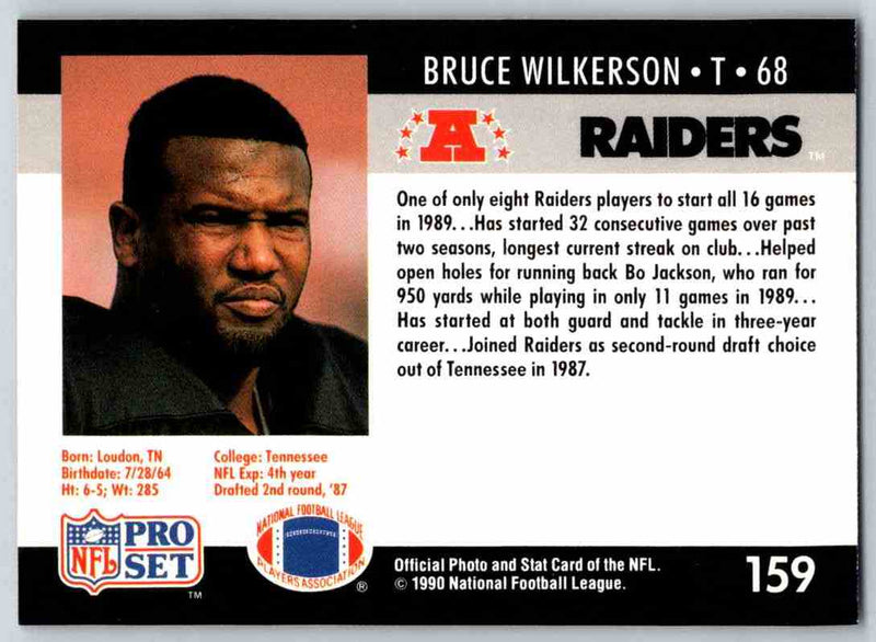 1990 Pro Set Bruce Wilkerson
