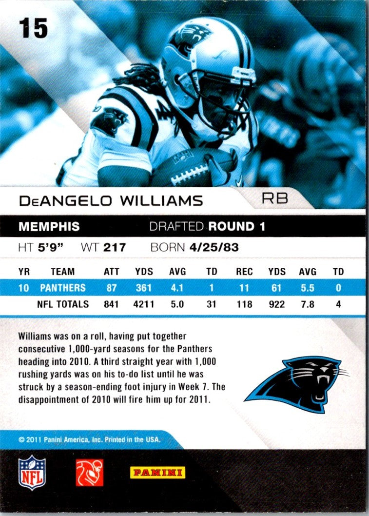 2011 Panini Absolute Memorabilia DeAngelo Williams