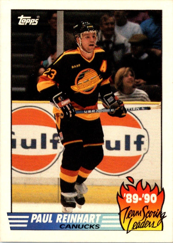 1990 Topps Team Scoring Leaders Paul Reinhart #5