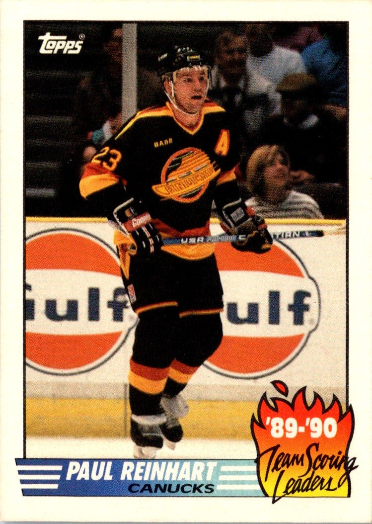 1990 Topps Team Scoring Leaders Paul Reinhart