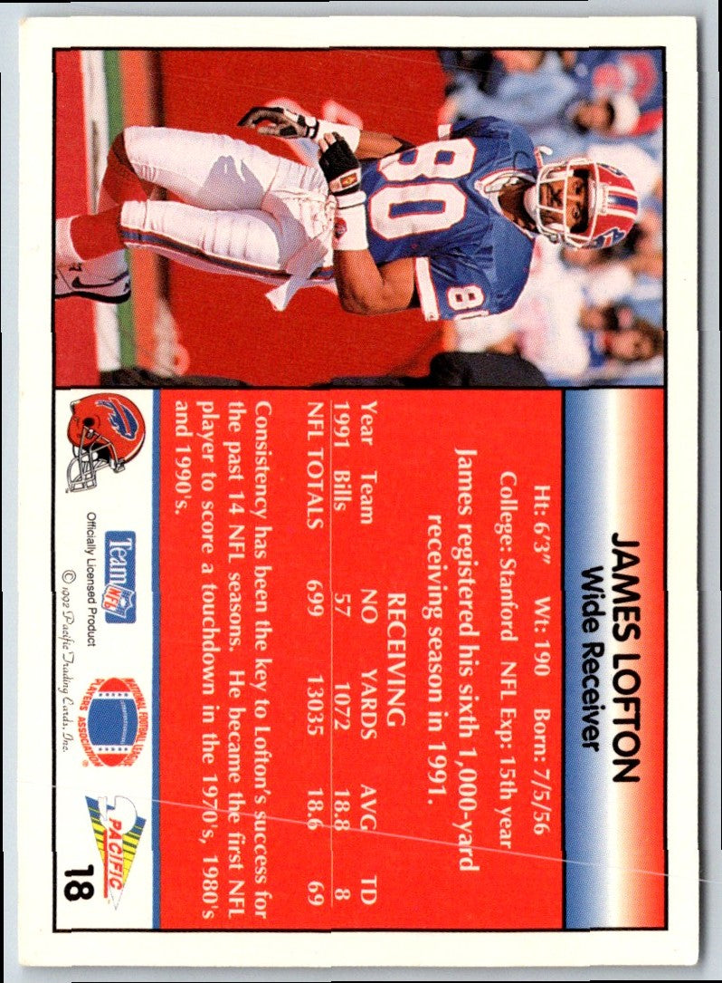 1992 Pacific James Lofton