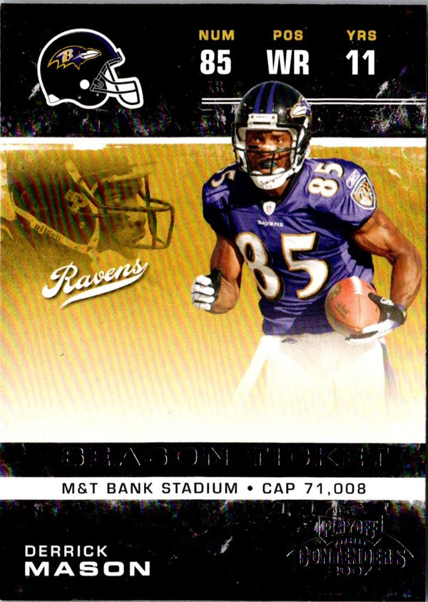 2007 Playoff Contenders Derrick Mason #10