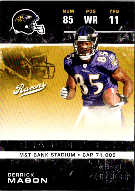 2007 Playoff Contenders Derrick Mason #10
