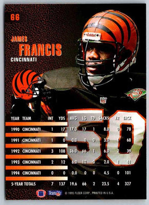 1995 Fleer James Francis #66