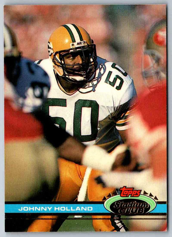 1991 Topps Stadium Club Football Johnny Holland #351