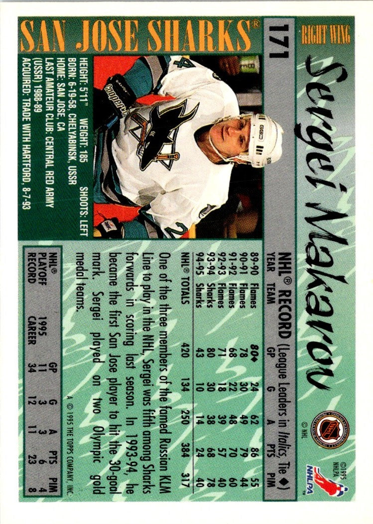 1995 Topps Sergei Makarov