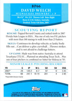 2008 Bowman Prospects David Welch #BP66