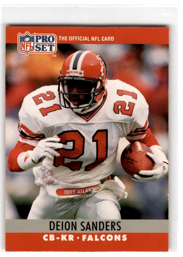 1990 Pro Set FACT Cincinnati Deion Sanders #36