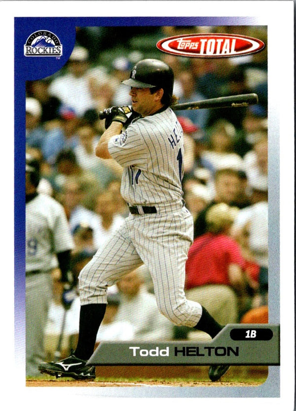 2005 Topps Total Team Checklists Todd Helton #TTC9