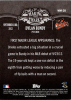 2013 Topps Making Their Mark Dylan Bundy #MM-20
