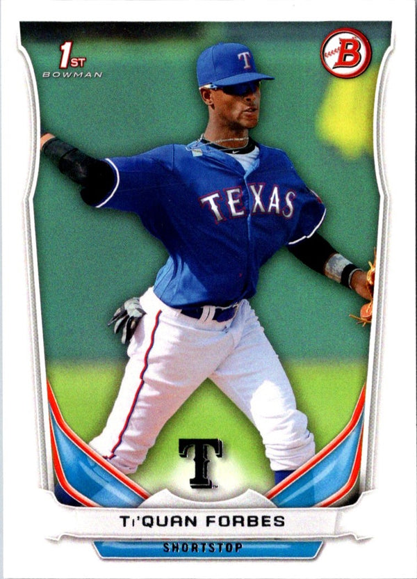 2014 Bowman Draft Picks & Prospects Ti'Quan Forbes #DP56