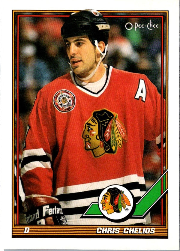1991 O-Pee-Chee Chris Chelios #233