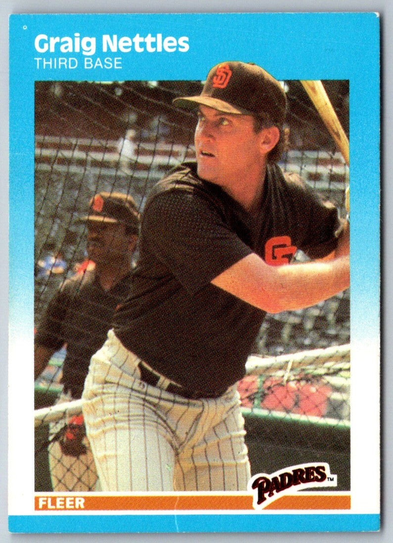 1987 Fleer Glossy Graig Nettles