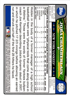 2008 Topps Joba Chamberlain #596