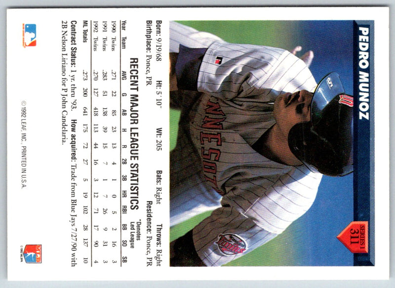 1993 Donruss Pedro Munoz