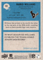 2009 Upper Deck Mario Williams #83