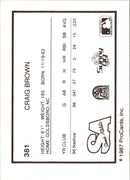 1987 ProCards Craig Brown