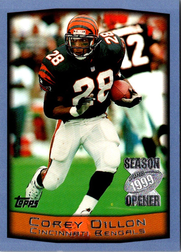 1999 Topps Season Opener Corey Dillon #72