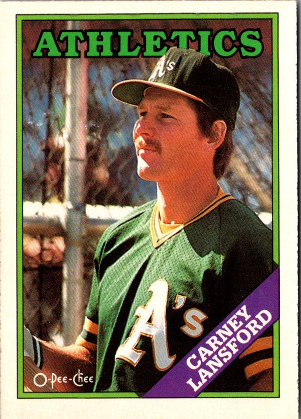 1988 O-Pee-Chee Carney Lansford #292