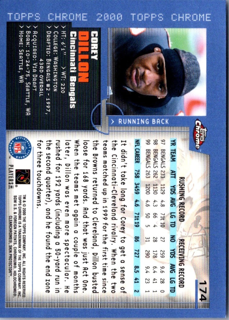 2000 Topps Chrome Corey Dillon