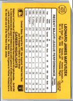 1987 Donruss Len Matuszek #423