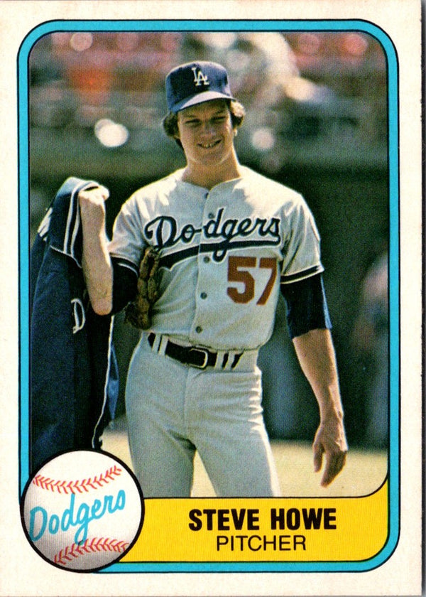 1981 Fleer Steve Howe #136 Rookie