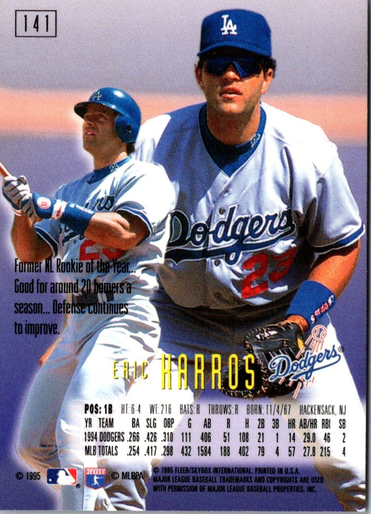 1995 SkyBox E-Motion Eric Karros