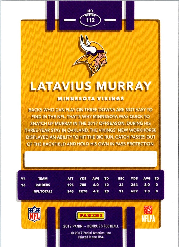 2017 Donruss Latavius Murray