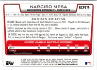 2012 Bowman Chrome Prospects Narciso Mesa #BCP179
