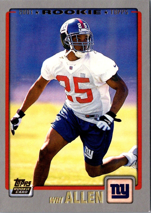 2001 Topps Will Allen #313 Rookie