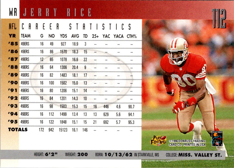 1996 Donruss Jerry Rice