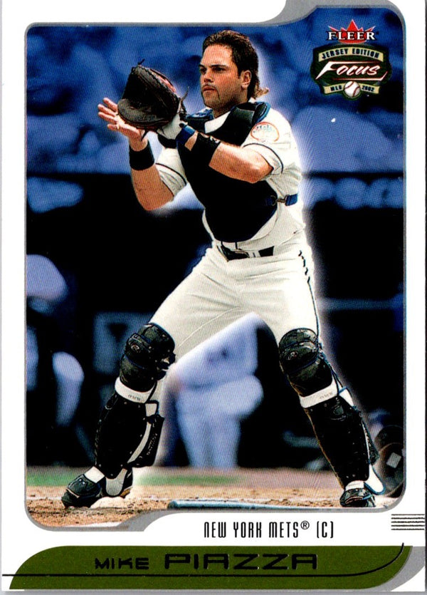 2002 Fleer Focus JE Century Parallel Mike Piazza #1